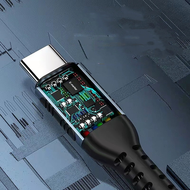 PD Fast Charge 100W Data Cable Braided C-C For Mobile Phone Super Fast Charge PD Fast Charge 100W Data Cable Braided C-C For Mobile Phone Super Fast Charge